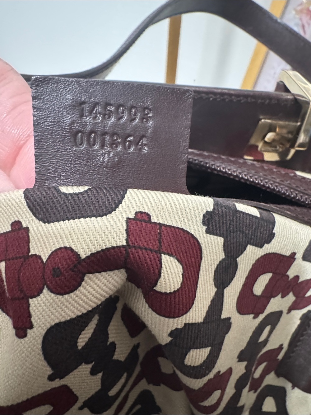 Gucci Guccisima medium punch tote in Chocolate Brown leather - Picture 12 of 12